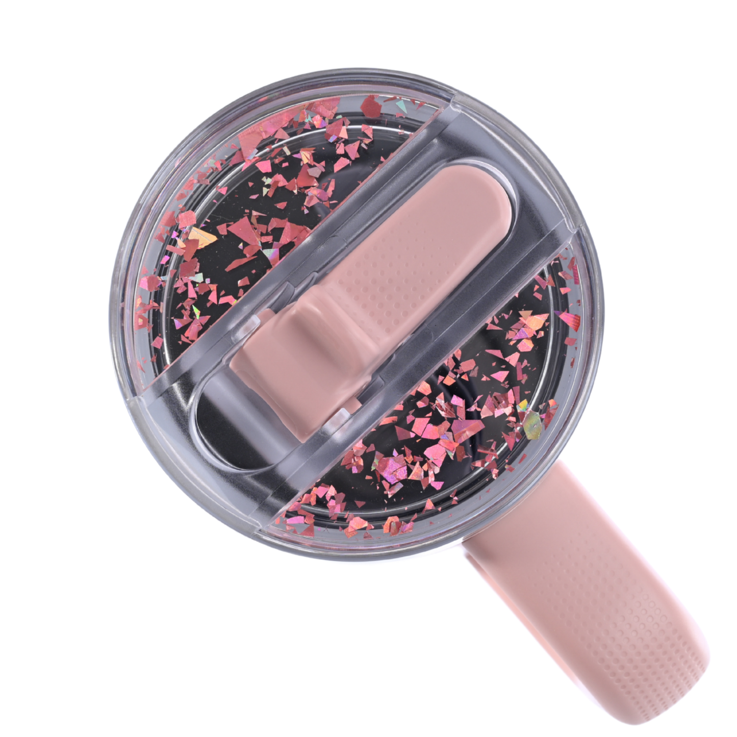 Topper Tag™ Curated Collection for Emerald Chevron Stanley ProTour - Clear Pink Confetti