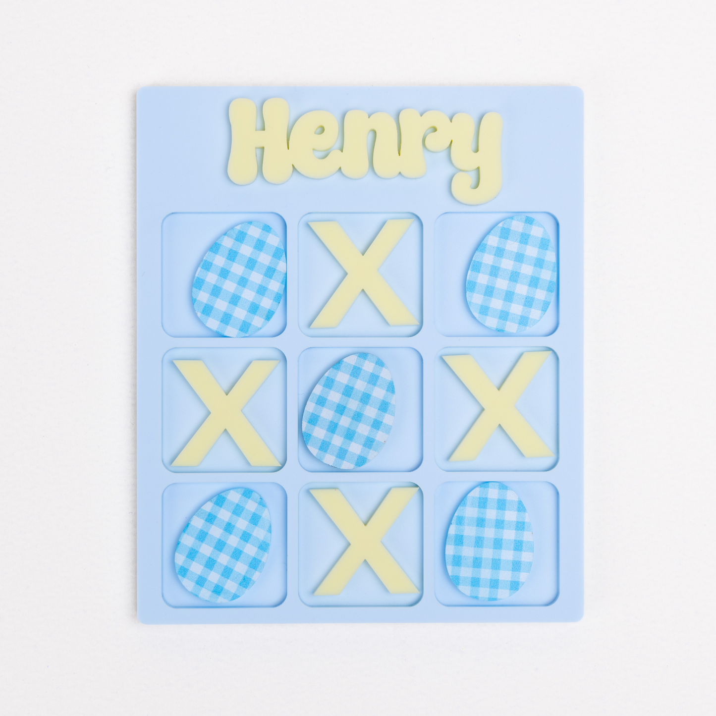Personalized Easter Tic Tac Toe Game – Acrylic Travel Board for Kids