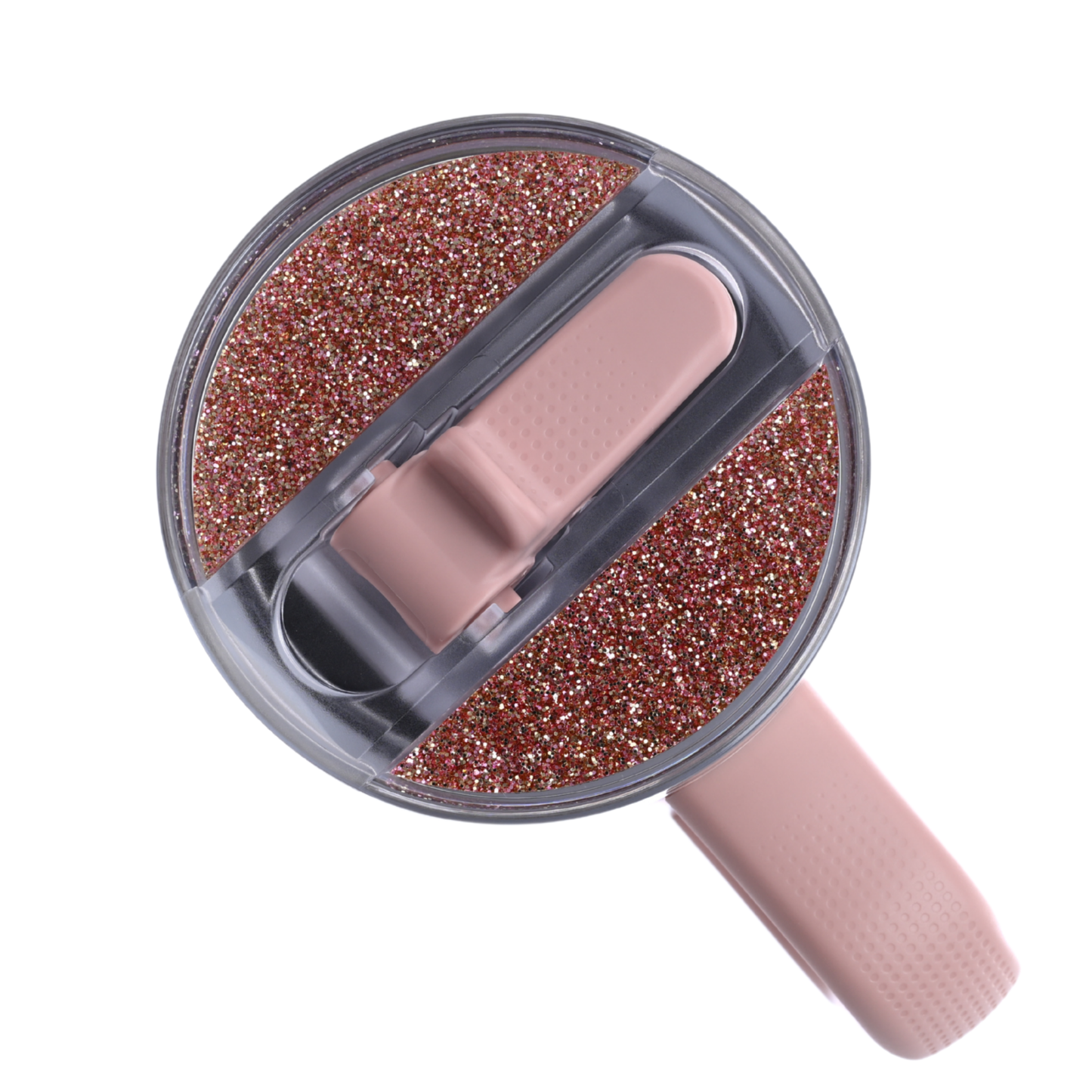Topper Tag™ Curated Collection for Peach Gloss Chevron Stanley ProTour - Rose Gold Glitter