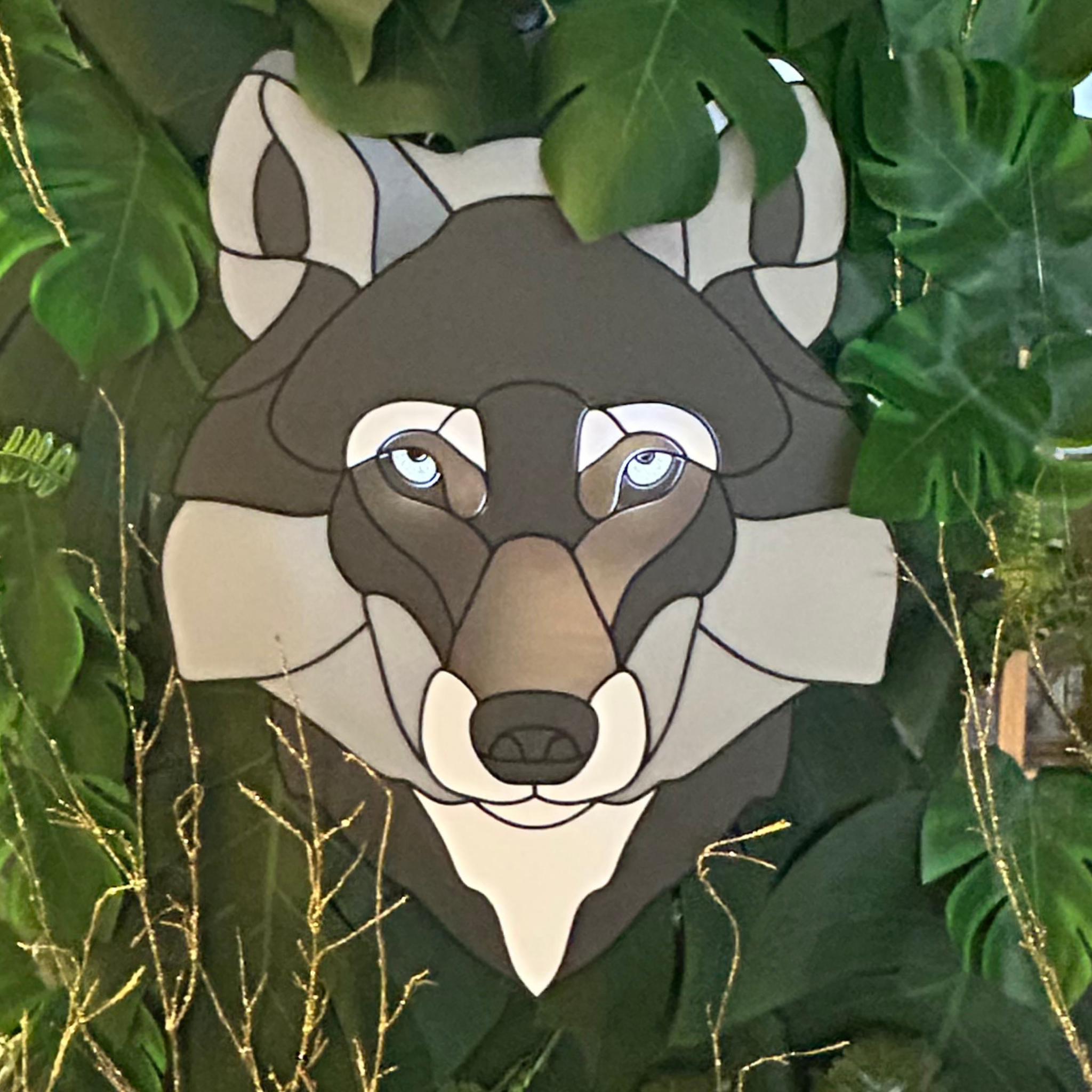Acrylic Wolf Decorative Mosaic