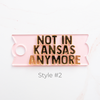 Topper Tags for Stanley Quencher showing custom name tag attachments