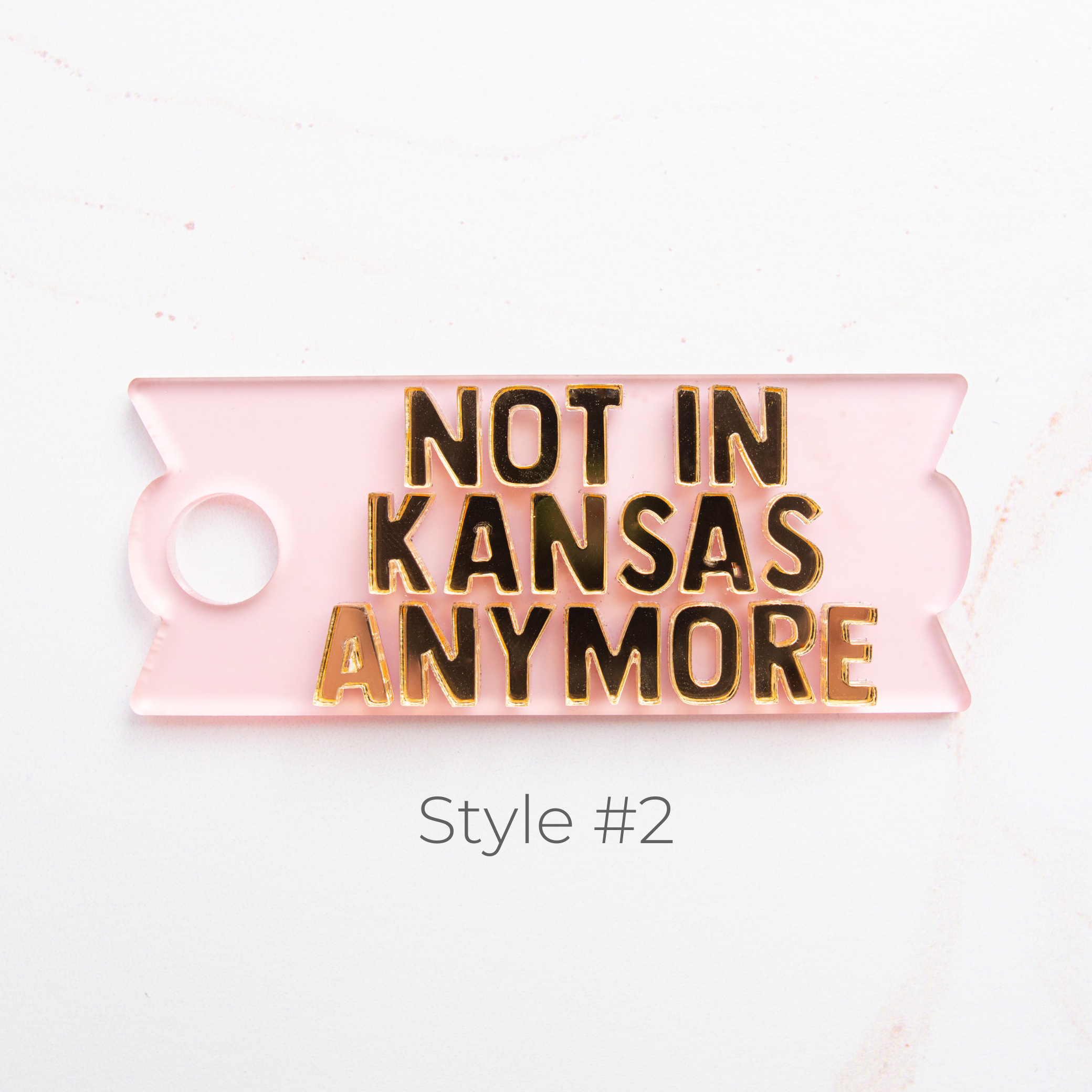Topper Tags for Stanley Quencher showing custom name tag attachments