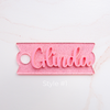 Topper Tags for Stanley Quencher showing custom name tag attachments
