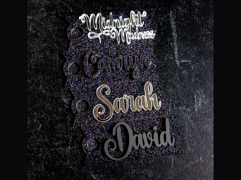 Topper Tag perfect pair Stanley Midnight Glitz Quencher custom name tag attachments