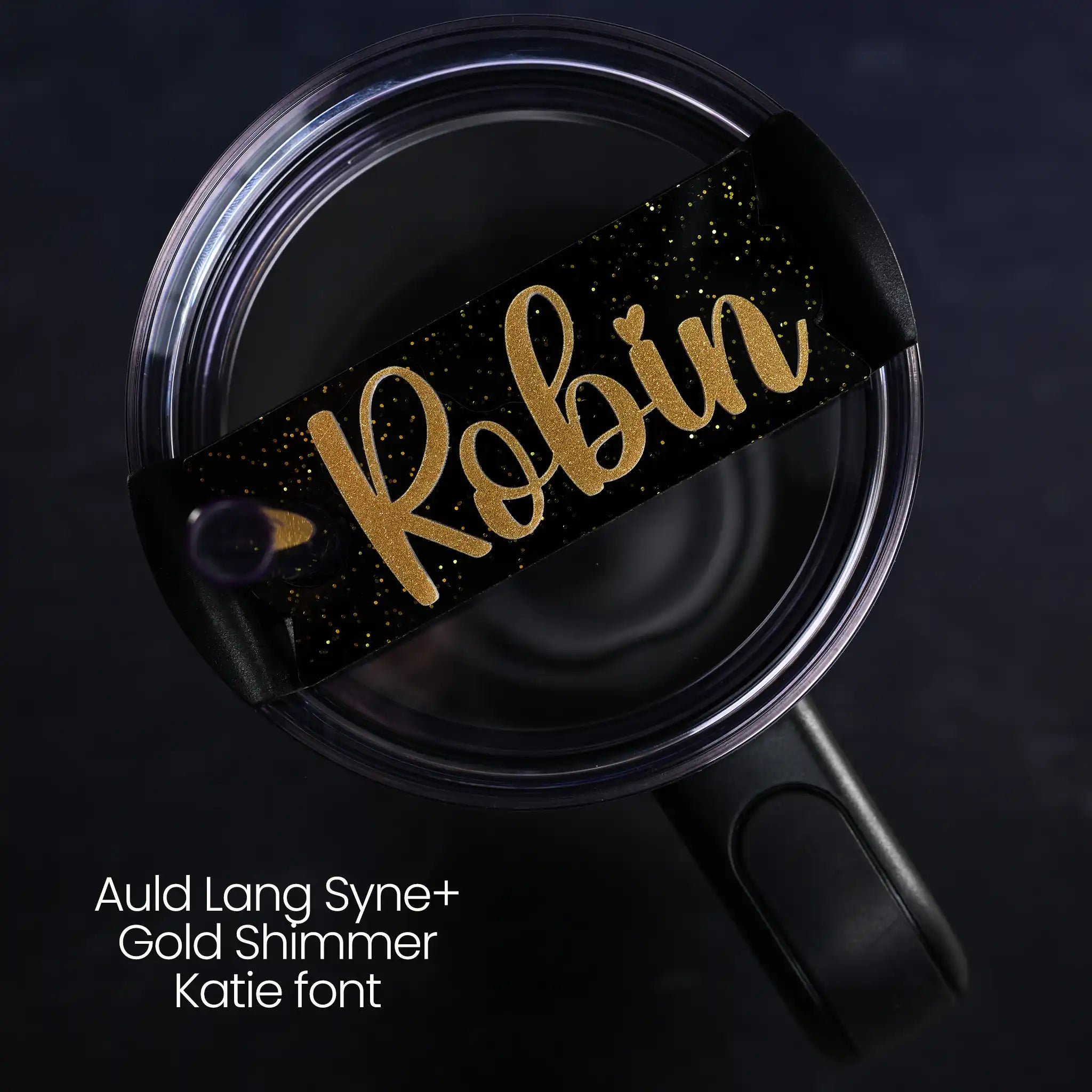 Black & Gold Topper Tag™ for Stanley FlowState Quencher Curated Collection