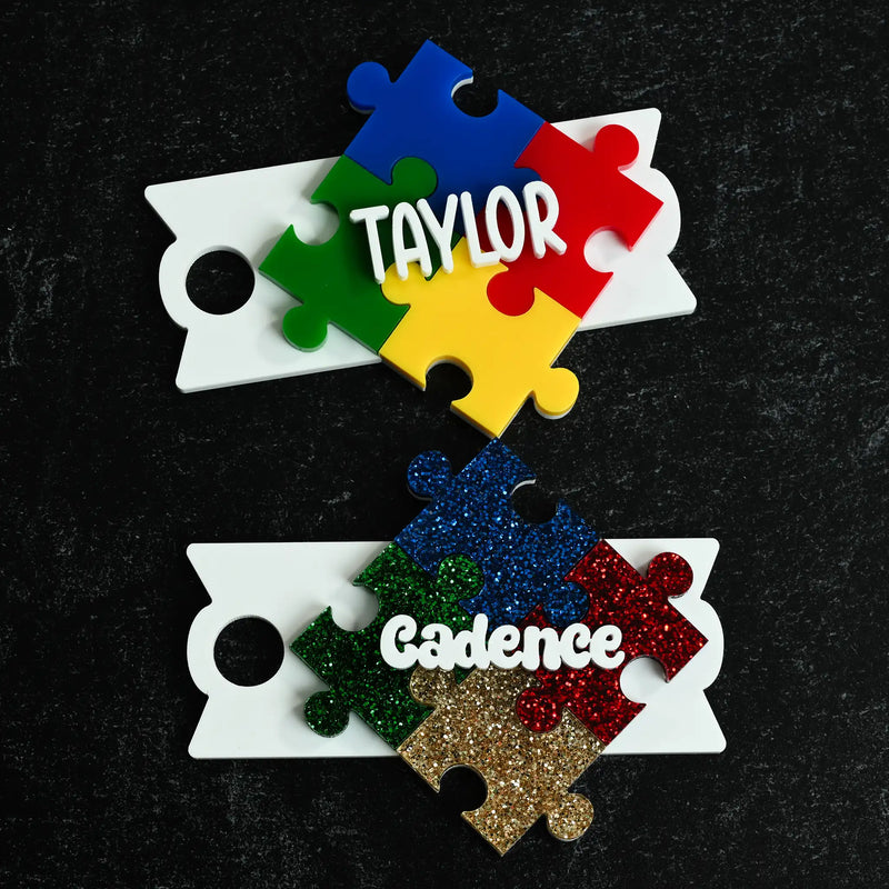 Autism Puzzle Piece Topper Tag for Stanley - Southern Supply