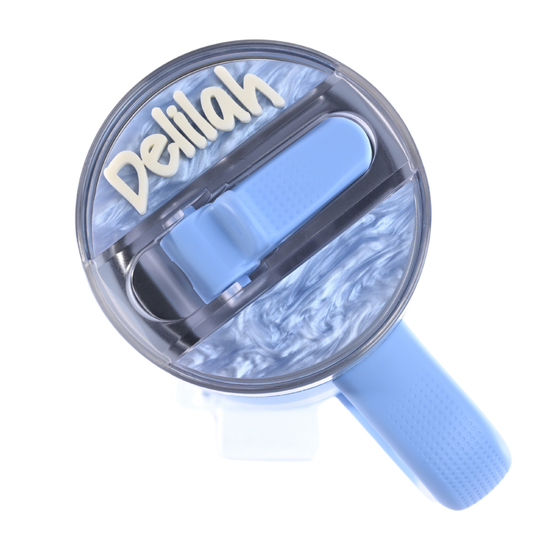 Topper Tag™ Curated Collection for Cornflower Chevron Stanley ProTour - Baby Blue Swirl