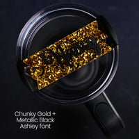 Black & Gold Topper Tag™ for Stanley FlowState Quencher Curated Collection