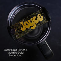 Black & Gold Topper Tag™ for Stanley FlowState Quencher Curated Collection