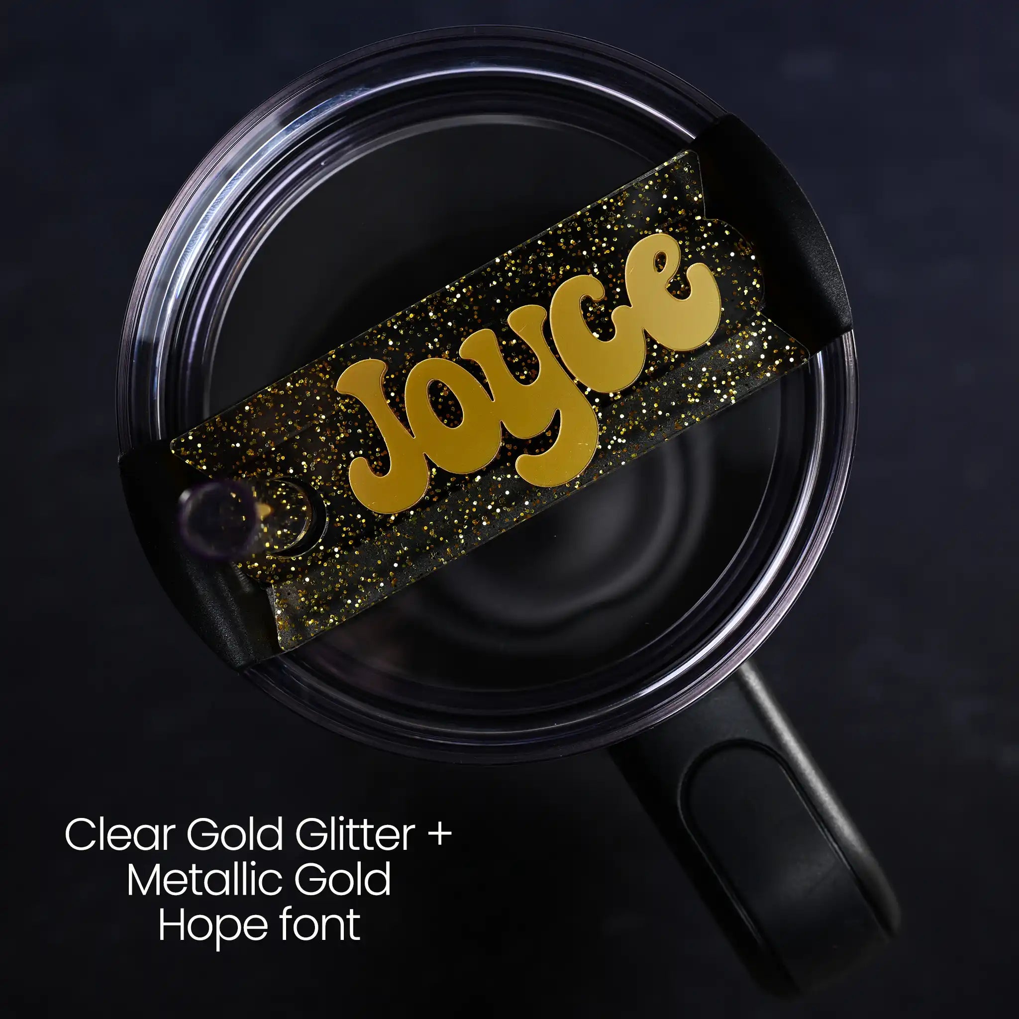 Black & Gold Topper Tag™ for Stanley FlowState Quencher Curated Collection