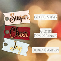 Topper Tag™ Custom Name Plate for Stanley Quencher | Comfort and Joy Perfect Pair