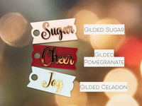 Topper Tags for Stanley Quencher showing custom name tag attachments