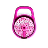 Topper Tag coquette cherries coordinating with vivid magenta Brumate showing perfect color match