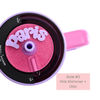 pink shimmer Topper Tag coordinating perfectly with Cotton Candy Brumate showing magical sparkle finish
