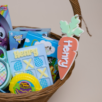 Personalized Carrot Easter Basket name Tag