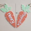 Personalized Carrot Easter Basket name 
Tag