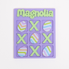 Custom acrylic tic tac toe board with personalized name