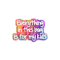 "everything in this bag is for my kids" Boggy Button designed specifically for Bogg bags and silicone basket-style totes