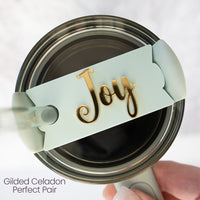 Topper Tag™ Custom Name Plate for Stanley Quencher | Comfort and Joy Perfect Pair