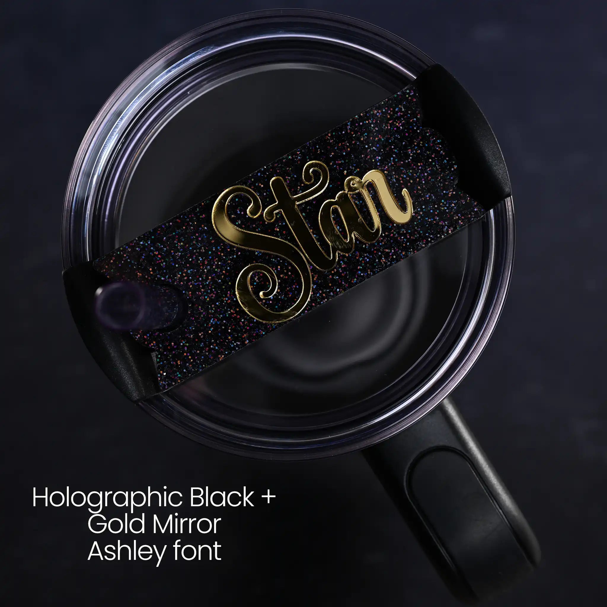 Black & Gold Topper Tag™ for Stanley FlowState Quencher Curated Collection