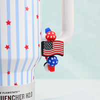 American Flag Tumbler Handle Charm