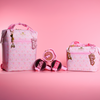 Love Shack Fancy Ibiza Sunset floral-patterned bags with matching Southern Supply bag tags and topper tags