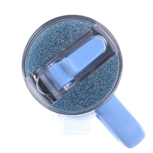 Topper Tag™ Curated Collection for Cornflower Chevron Stanley ProTour - Light Blue Glitter