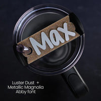 Black & Gold Topper Tag™ for Stanley FlowState Quencher Curated Collection