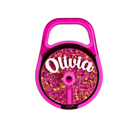 Topper Tag mad tea party coordinating with vivid magenta Brumate showing perfect color match