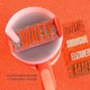 The life of a showgirl themed Stanley name tags for stanley quencher tumblers in aquamarine sparkle and halloween orange