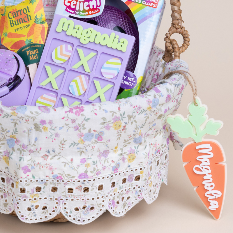 Personalized Carrot Easter Basket name Tag
