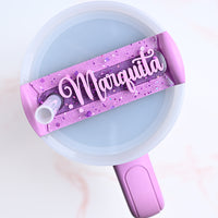 Topper Tag™ Custom Name Plate for Stanley Lilac Quencher | Personalized All Sizes