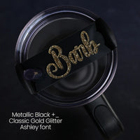 Black & Gold Topper Tag™ for Stanley FlowState Quencher Curated Collection