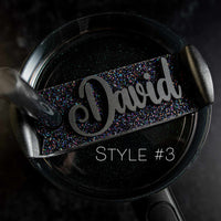 Topper Tag™ Custom Name Plate for Stanley Midnight Glitz
