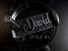 Topper Tag perfect pair Stanley Midnight Glitz Quencher showing custom name tag attachment