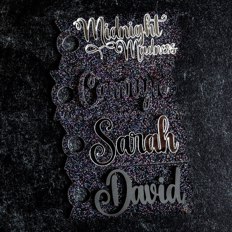 Topper Tag™ Custom Name Plate for Stanley Midnight Glitz - Southern Supply