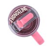 Topper Tag™ in pink shimmer curated to perfectly coordinate with Plumeria Chevron Stanley tumblers