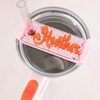 Topper Tag™ - Rose Petal Shimmer Perfect Pair for Stanley Quencher Tumbler