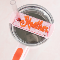 Topper Tag™ - Rose Petal Shimmer Perfect Pair for Stanley Quencher Tumbler