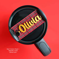 Topper Tag™ Custom Name Plate for Stanley Quencher | Christmas Edition