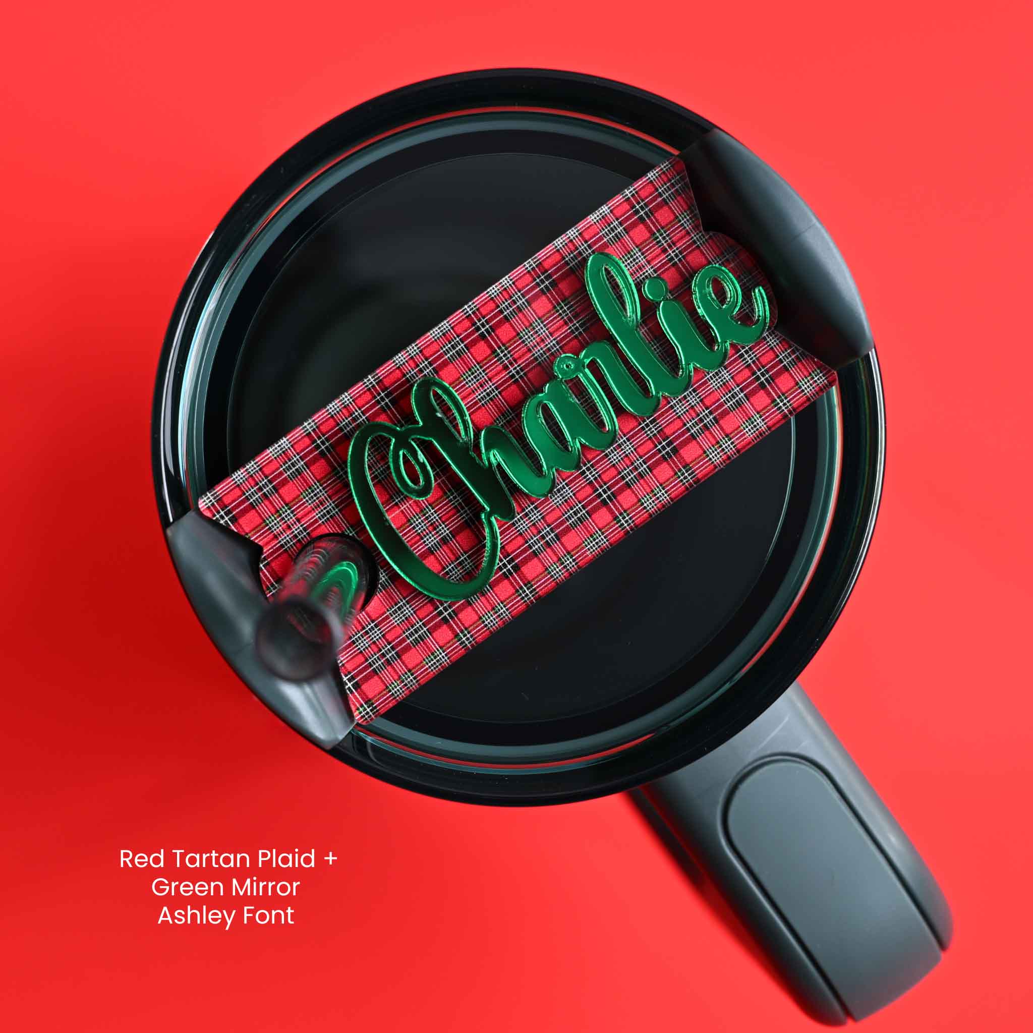 Topper Tag™ Custom Name Plate for Stanley Quencher | Christmas Edition