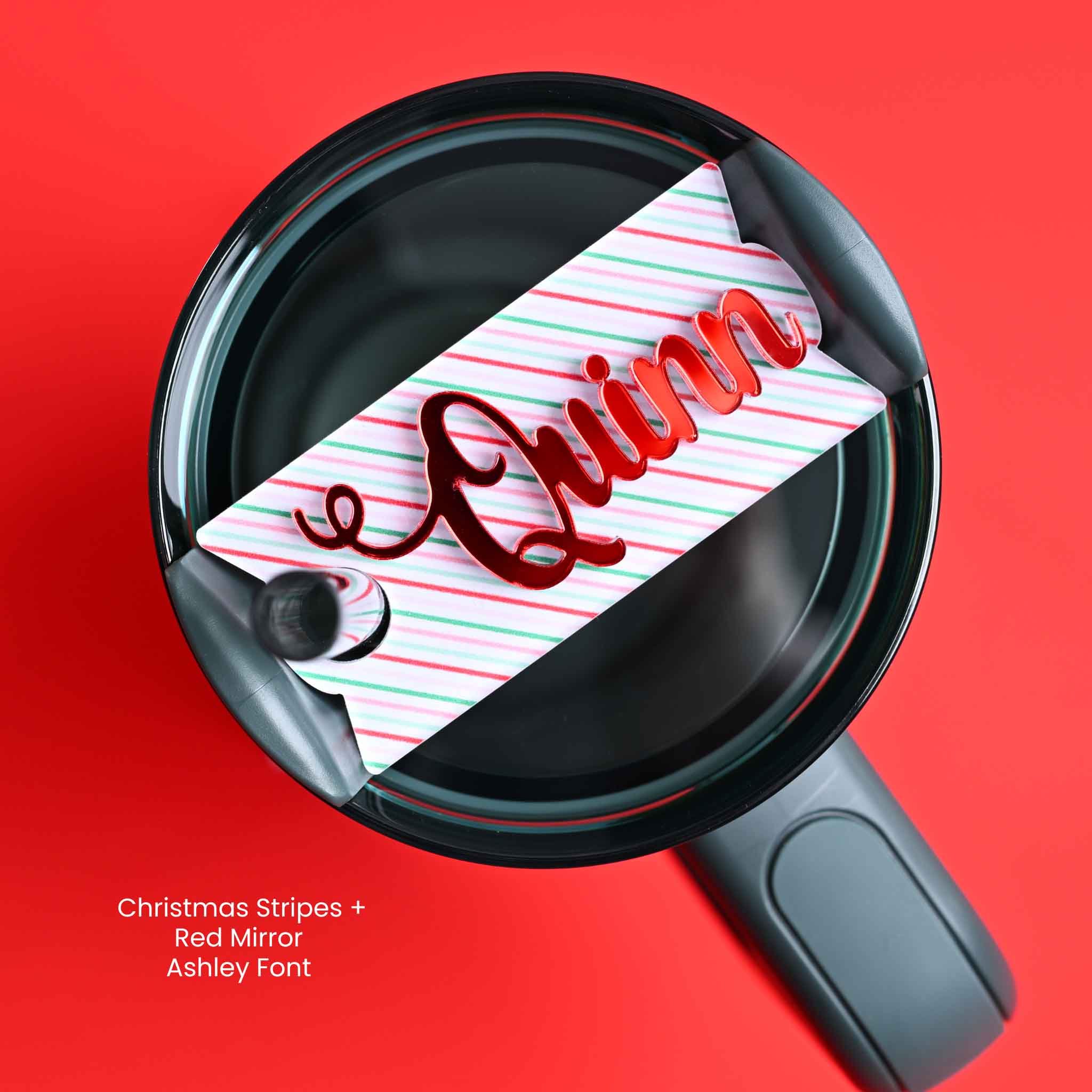 Topper Tag™ Custom Name Plate for Stanley Quencher | Christmas Edition