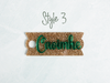 Topper Tag perfect pair Stanley shamrock green custom name tag attachment