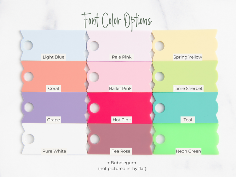 Topper Tags for Stanley Quencher showing custom name tag attachments