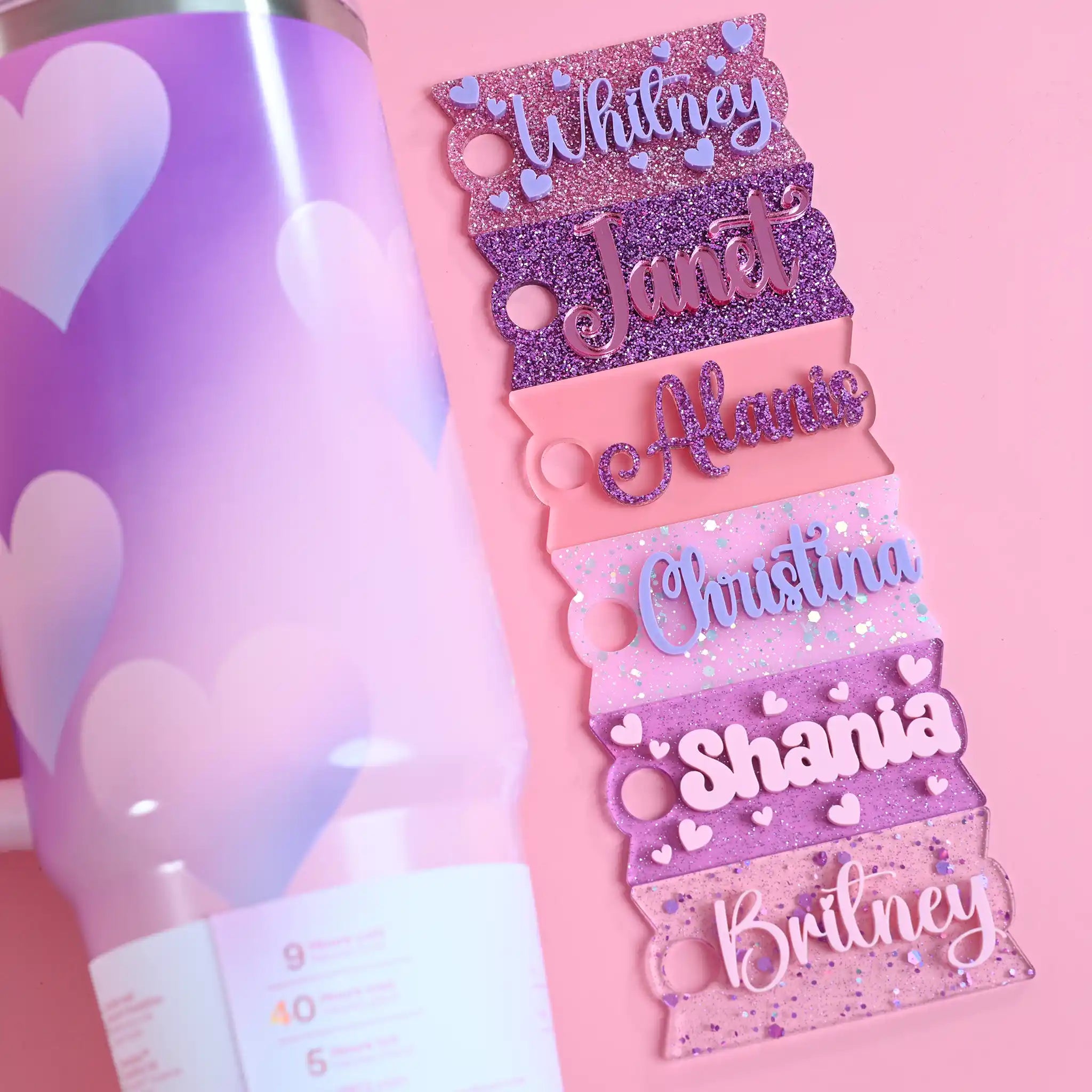 Pinks & Purples Valentine Curated Collection for Stanley Quencher