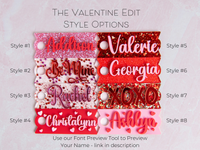 Topper Tags for Stanley Quencher showing custom name tag attachments