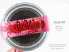 Topper Tags for Stanley Quencher showing custom name tag attachments