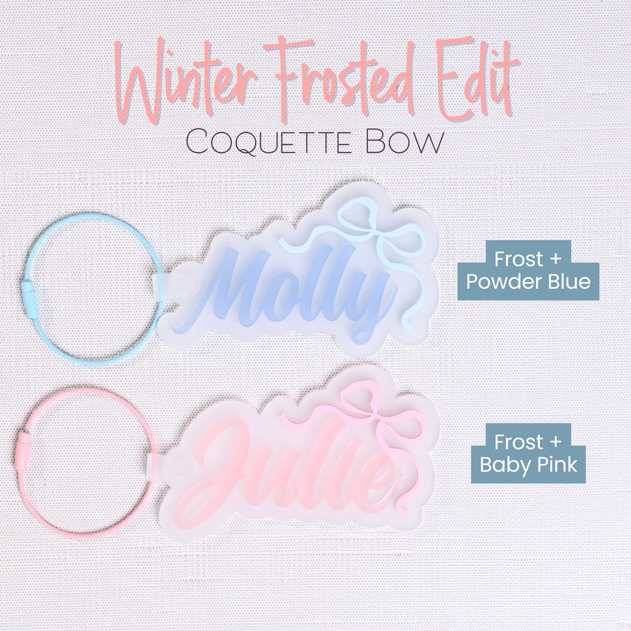 Bag Tag Winter Frosted Curated Collection