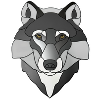 Acrylic Wolf Decorative Mosaic