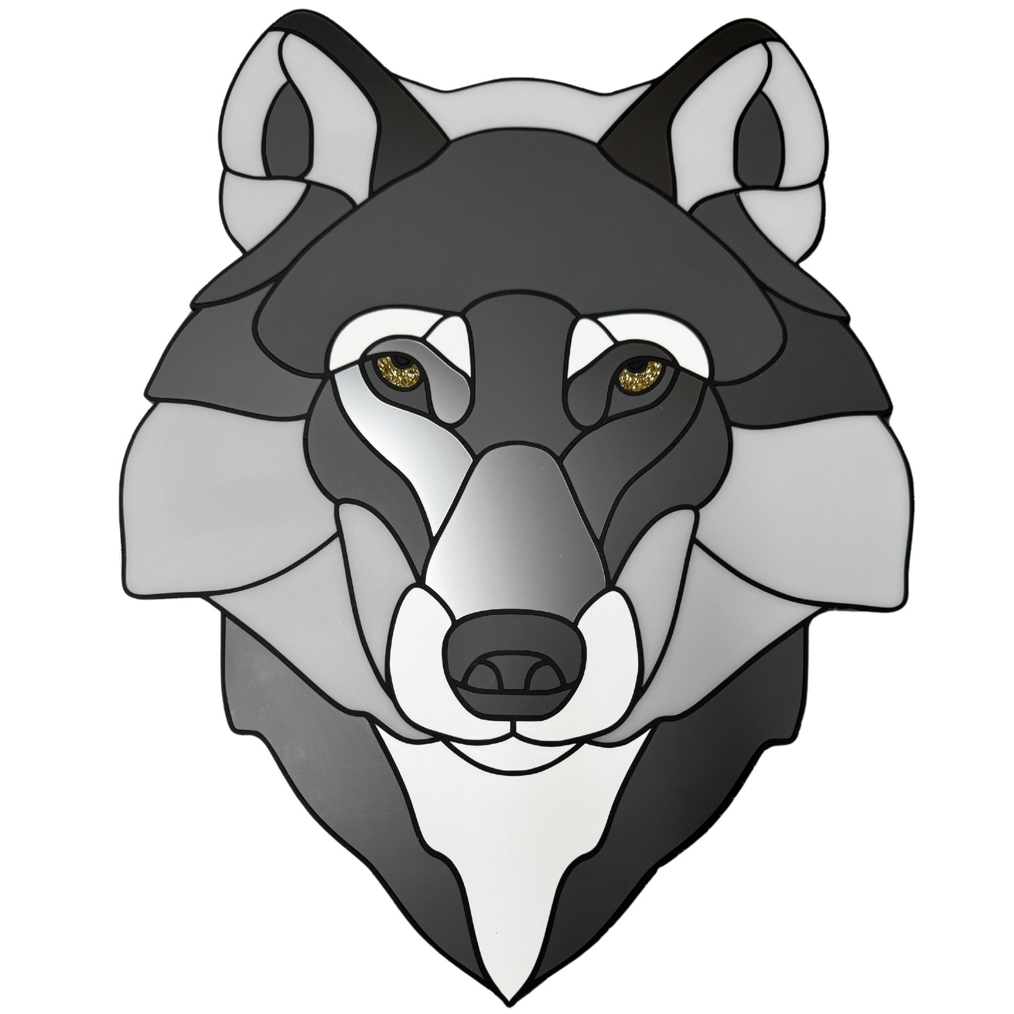 Acrylic Wolf Decorative Mosaic